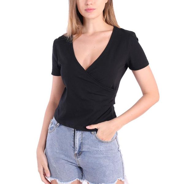 v neck cropped t shirt women summer cross wrap korean slim aesthetic vintage casual cotton black white crop teen girls women's t-sh
v neck cropped t shirt women summer cross wrap korean slim aesthetic vintage casual cotton black white crop teen girls women's t-sh