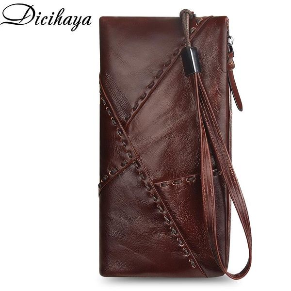 wallets dicihaya women genuine leather long style card holder purse quality zipper large capacity wallet for men, Red;black
wallets dicihaya women genuine leather long style card holder purse quality zipper large capacity wallet for men, Red;black