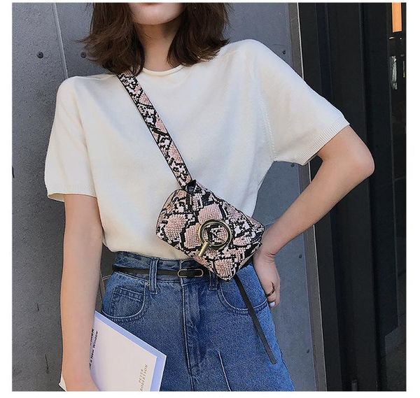 fashion snake print belt bag women serpentine pu leather waist bags female fanny pack crossbody messenger
fashion snake print belt bag women serpentine pu leather waist bags female fanny pack crossbody messenger