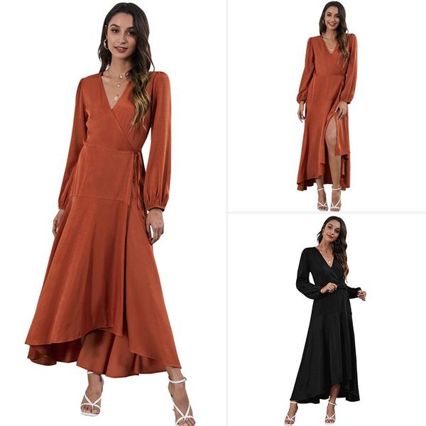 casual dresses autumn v-neck high waist one-piece fashion irregular dress vestido de mujer maxi for women long sleeve, Black;gray
casual dresses autumn v-neck high waist one-piece fashion irregular dress vestido de mujer maxi for women long sleeve, Black;gray