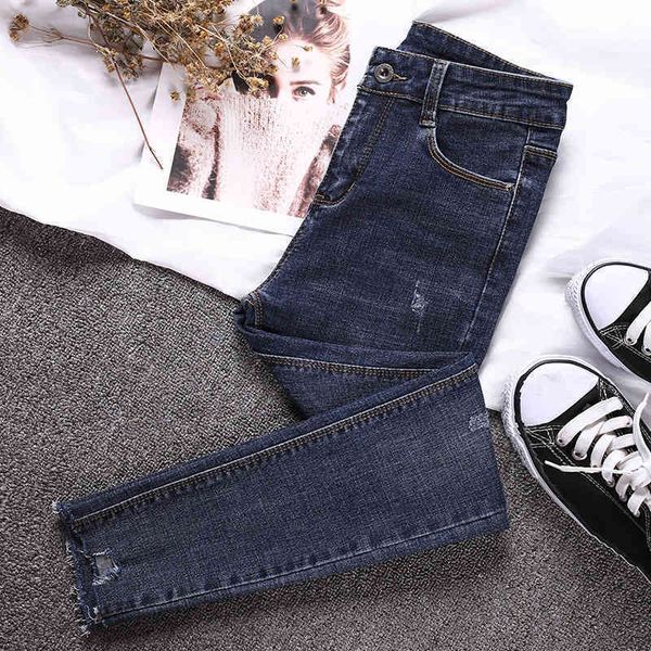 women's jeans high waisted spring 2021 slim versatile skinny small leg pencil pants, Blue
women's jeans high waisted spring 2021 slim versatile skinny small leg pencil pants, Blue