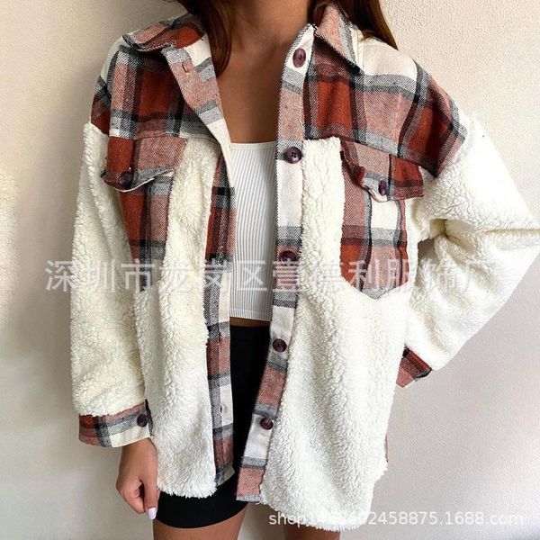 women's jackets coat women autumn winter fall plaid patchwork christmas warm blouse pockets casual loose cardigan outwear mujer de moda, Black;brown
women's jackets coat women autumn winter fall plaid patchwork christmas warm blouse pockets casual loose cardigan outwear mujer de moda, Black;brown