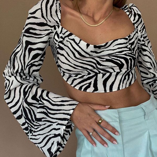 women's blouses & shirts lace up short streetwear 2021 summer elegant backless print women long sleeve shirt crop fashion club par, White
women's blouses & shirts lace up short streetwear 2021 summer elegant backless print women long sleeve shirt crop fashion club par, White