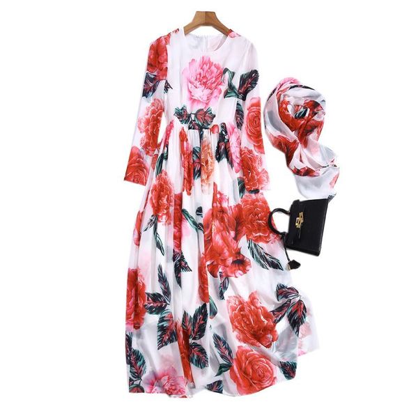 casual dresses runway bohemian spring women long-sleeved square scarf flower print fashion elegant retro party vacation chiffon long dress, Black;gray
casual dresses runway bohemian spring women long-sleeved square scarf flower print fashion elegant retro party vacation chiffon long dress, Black;gray