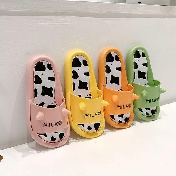 cow cartoon children slippers girls boys non-slip floor family shoes beach sandals parent-child slipper, Black;grey 
cow cartoon children slippers girls boys non-slip floor family shoes beach sandals parent-child slipper, Black;grey