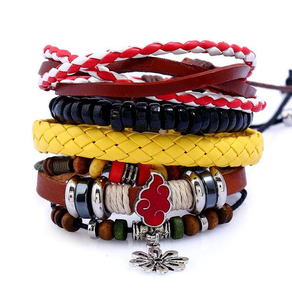 hou ying diy set multi-layer retro fashion woven 4-piece women's pu rope cowhide bracelet charm bracelets, Golden;silver
hou ying diy set multi-layer retro fashion woven 4-piece women's pu rope cowhide bracelet charm bracelets, Golden;silver