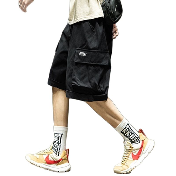 men's shorts casual shorts, summer japanese logo large pocket loose cargo size straight cut black, White;black
men's shorts casual shorts, summer japanese logo large pocket loose cargo size straight cut black, White;black