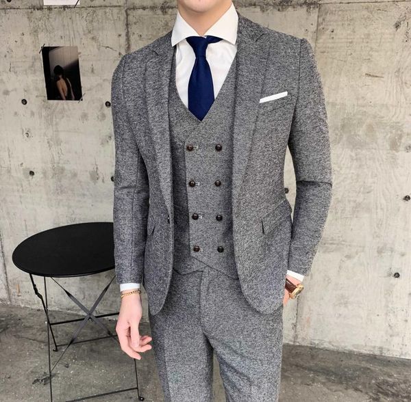 men's suits & blazers brown herringbone suit designer costume mariage homme party tuxedo groom wedding men suittrajes de hombre para fi, White;black
men's suits & blazers brown herringbone suit designer costume mariage homme party tuxedo groom wedding men suittrajes de hombre para fi, White;black