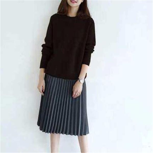 winter ladies sweater warm women fashion leisure loose solid color female women's sweaters, White;black
winter ladies sweater warm women fashion leisure loose solid color female women's sweaters, White;black