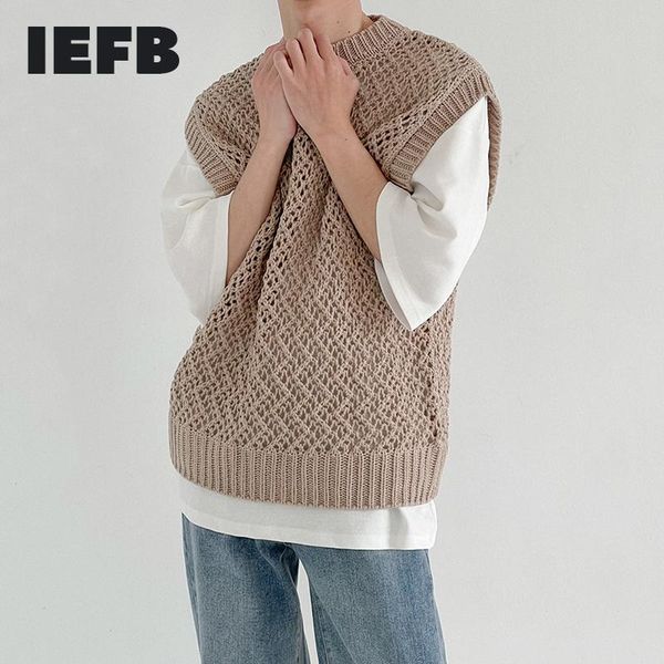 men's vests iefb knitted vest round neck handsome sweater korean trend grey streetwear male clothing 2021 fashion 9y7574, Black;white
men's vests iefb knitted vest round neck handsome sweater korean trend grey streetwear male clothing 2021 fashion 9y7574, Black;white