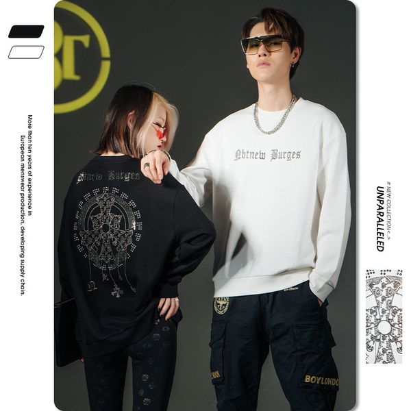 men's sweater 2021 new autumn gothic cross diamond casual men's loose round neck couple's drs, Black
men's sweater 2021 new autumn gothic cross diamond casual men's loose round neck couple's drs, Black