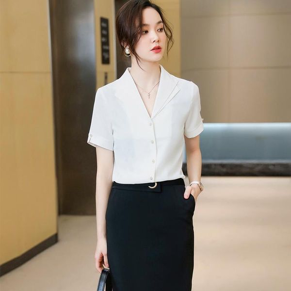 women's blouses & shirts fashion women white short sleeve ladies office work wear summer clothes
women's blouses & shirts fashion women white short sleeve ladies office work wear summer clothes