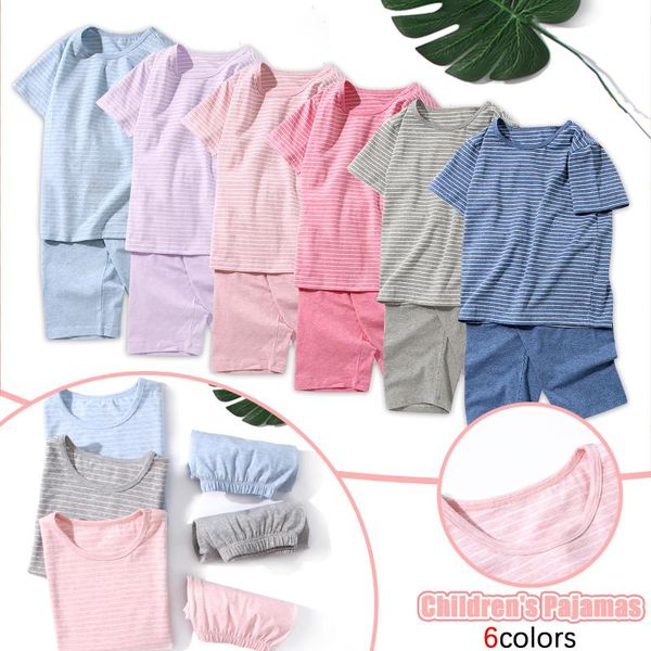 pajamas kids sets boys girls short sleeve striped +shorts sleepwear outfits spring summer children casual home suit, Blue;red
pajamas kids sets boys girls short sleeve striped +shorts sleepwear outfits spring summer children casual home suit, Blue;red