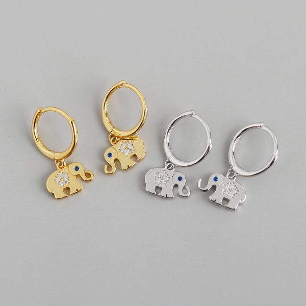 hoop & huggie enosola classic lucky blue zircon elephant earrings for women real 100% 925 sterling silver animal fine jewelry accessories, Golden;silver
hoop & huggie enosola classic lucky blue zircon elephant earrings for women real 100% 925 sterling silver animal fine jewelry accessories, Golden;silver