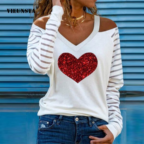 casual women v neck heart print blouses shirts elegant hollow out halter pullover striped patchwork long sleeve blusas, White
casual women v neck heart print blouses shirts elegant hollow out halter pullover striped patchwork long sleeve blusas, White