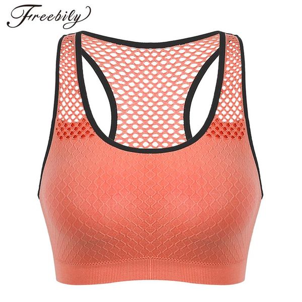 bras women bra seamless removable pads underwear breathable netted active workout running gym sports bralette brassiere, Red;black
bras women bra seamless removable pads underwear breathable netted active workout running gym sports bralette brassiere, Red;black