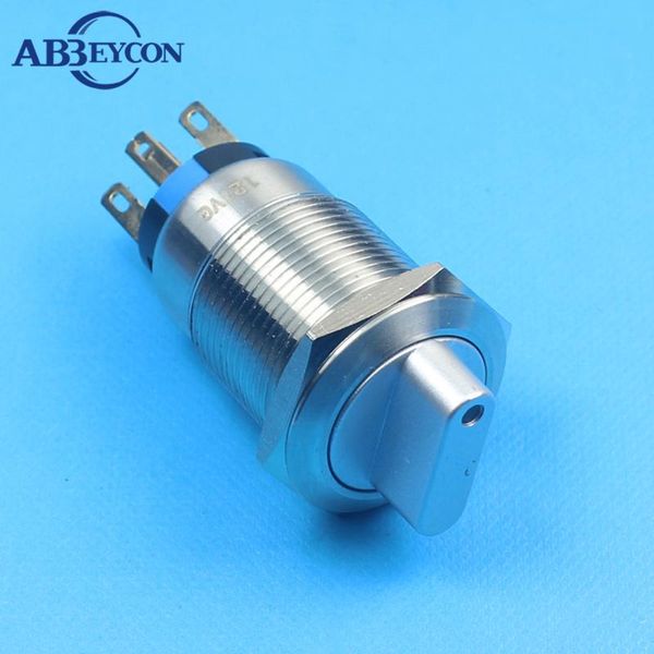 smart home control 19mm knob switch latching function rotary metal 12v illuminated dot led selector 2 position 1no contact 1nc
smart home control 19mm knob switch latching function rotary metal 12v illuminated dot led selector 2 position 1no contact 1nc