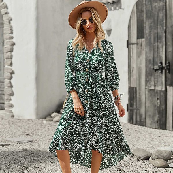sleeved dress self developed and digned women's wear 2021 autumn and winter long drs leisure vacation style, Black;gray
sleeved dress self developed and digned women's wear 2021 autumn and winter long drs leisure vacation style, Black;gray