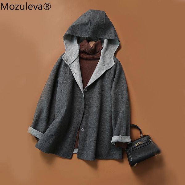 women's wool & blends mozuleva handmade double-sided 90%wool coat autumn/winter clothing 2021, Black
women's wool & blends mozuleva handmade double-sided 90%wool coat autumn/winter clothing 2021, Black