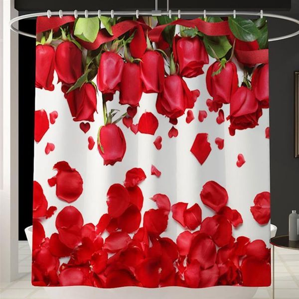 shower curtains curtain valentine's day red rose petals waterproof polyester bath for bathroom accessories with 12 hooks
shower curtains curtain valentine's day red rose petals waterproof polyester bath for bathroom accessories with 12 hooks