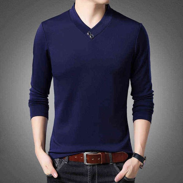2021 spring autumn long sleeve t-shirt middle-aged and young men's v-neck casual bottoming shirt, White;black
2021 spring autumn long sleeve t-shirt middle-aged and young men's v-neck casual bottoming shirt, White;black