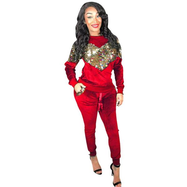 women's two piece pants yjsfg house tracksuit 2021 fashion 2pcs/set velvet suit bling sequined o-neck sweatshirt + long pant 2 set, White
women's two piece pants yjsfg house tracksuit 2021 fashion 2pcs/set velvet suit bling sequined o-neck sweatshirt + long pant 2 set, White
