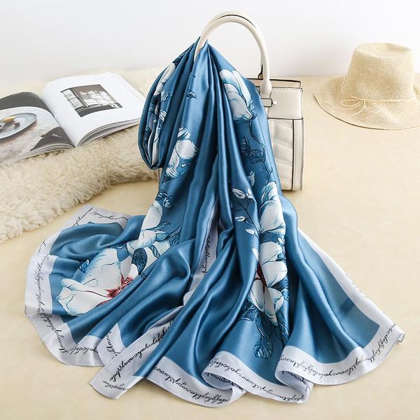scarves spring summer versatile decorative ladies long scarf lotus simple but elegant high-end sun shawl gauze beach towel, Blue;gray
scarves spring summer versatile decorative ladies long scarf lotus simple but elegant high-end sun shawl gauze beach towel, Blue;gray