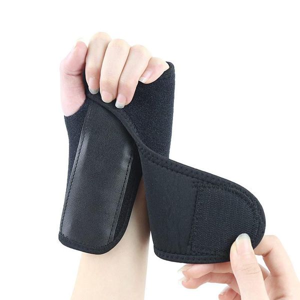 sports wrist brace with steel plate support to prevent sprain fixed splint palm, Black;red
sports wrist brace with steel plate support to prevent sprain fixed splint palm, Black;red