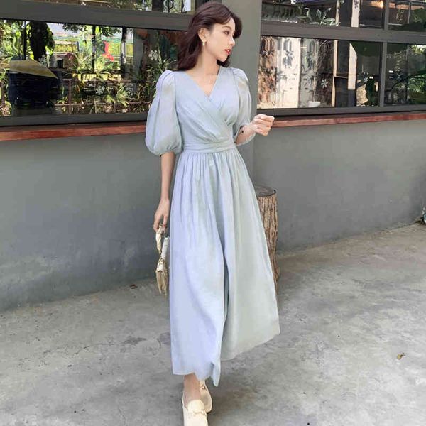 llzacoosh arrive women summer ladies elegant blue v-neck retro lantern sleeve a line casual slim dress female 210514, Black;gray
llzacoosh arrive women summer ladies elegant blue v-neck retro lantern sleeve a line casual slim dress female 210514, Black;gray