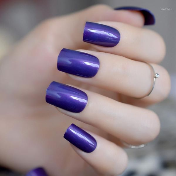 indigo blue fake nails uv effect false full cover purple square press on faux ongles nail art manicure accessories1, Red;gold
indigo blue fake nails uv effect false full cover purple square press on faux ongles nail art manicure accessories1, Red;gold