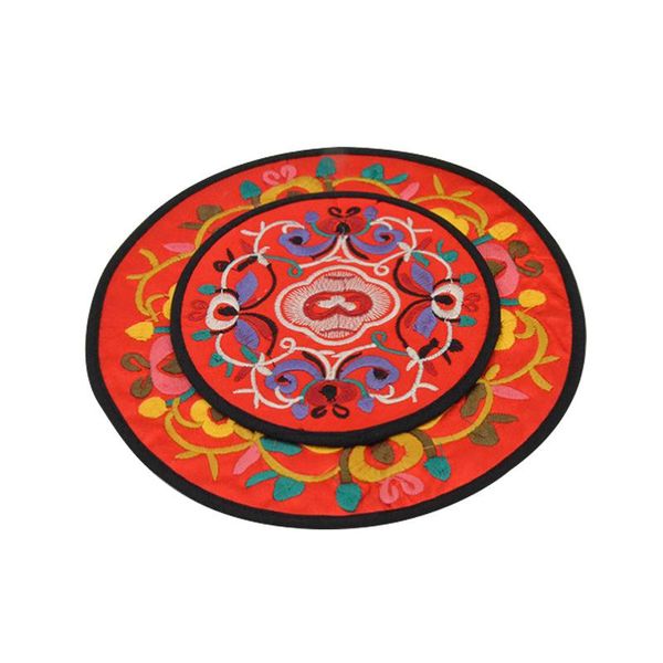 mats & pads national style imitation ancient embroidery cup mat medium round embroidered cloth table tray
mats & pads national style imitation ancient embroidery cup mat medium round embroidered cloth table tray