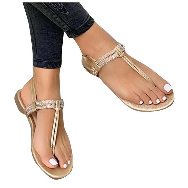 sandals 2021 women's sandal rhinestone t-straps shoes summer flat women roman beach ladies buckle strap sandalias mujer, Black
sandals 2021 women's sandal rhinestone t-straps shoes summer flat women roman beach ladies buckle strap sandalias mujer, Black