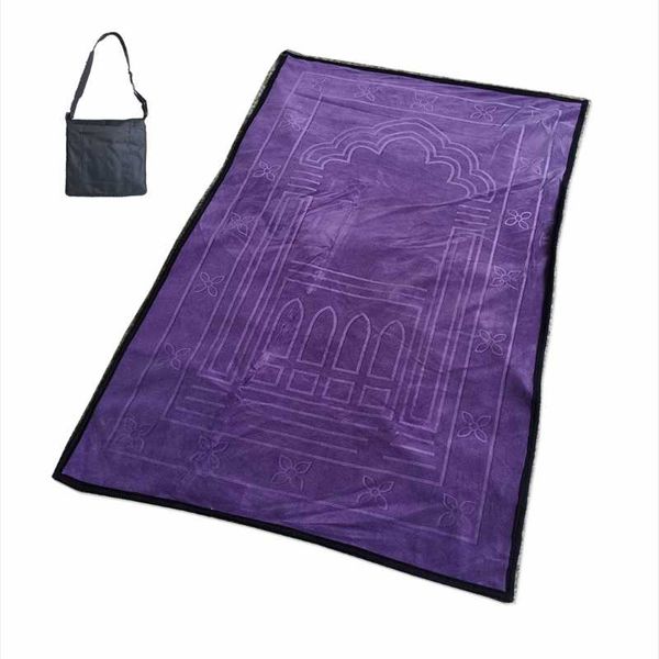 islamic muslim rug travel prayer || mat foldable bag carpets