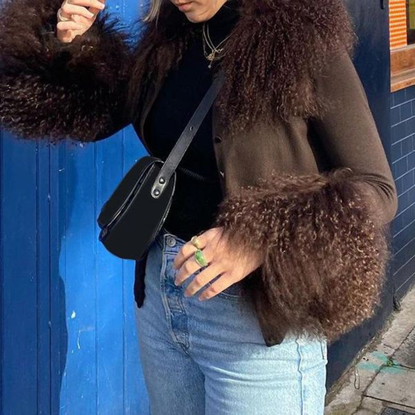 women's jackets large fur collar faux decoration cute y2k cardigan jacket single-breasted elegant highstreet long-sleeved top, Black;brown
women's jackets large fur collar faux decoration cute y2k cardigan jacket single-breasted elegant highstreet long-sleeved top, Black;brown