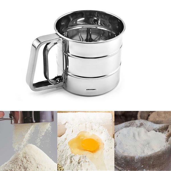 stainless steel flour sieve semi-automatic hand-screened kitchen cake sugar mesh baking strainer tool & pastry tools
stainless steel flour sieve semi-automatic hand-screened kitchen cake sugar mesh baking strainer tool & pastry tools