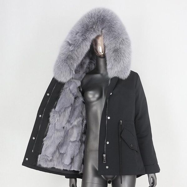 women's fur & faux 2021 short waterproof parka real coat winter jacket women natural raccoon collar hood detachable thick warm, Black
women's fur & faux 2021 short waterproof parka real coat winter jacket women natural raccoon collar hood detachable thick warm, Black