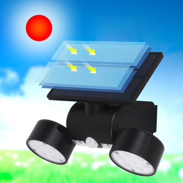 solar lamps 30led light dual head lamp pir motion sensor spotlight waterproof outdoor adjustable angle lights for garden wall
solar lamps 30led light dual head lamp pir motion sensor spotlight waterproof outdoor adjustable angle lights for garden wall