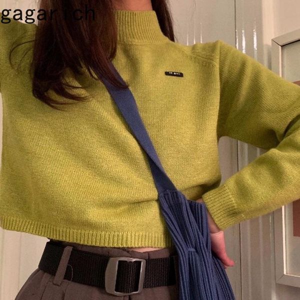 women's sweaters gagarich for women lovely korean style retro autumn winter long sleeve short crop solid stand collar pullovers, White;black
women's sweaters gagarich for women lovely korean style retro autumn winter long sleeve short crop solid stand collar pullovers, White;black
