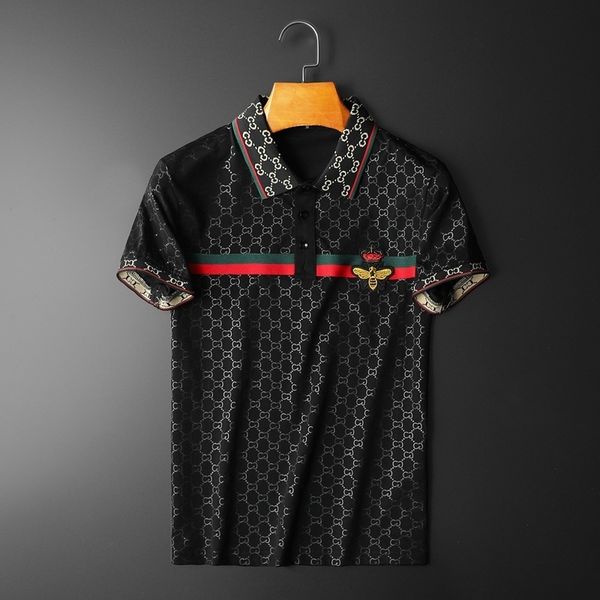 fashion t shirts 2021 summer men's mercerized cotton lapel short sleeve delicate embroidery bee half polo shirt, White;black
fashion t shirts 2021 summer men's mercerized cotton lapel short sleeve delicate embroidery bee half polo shirt, White;black