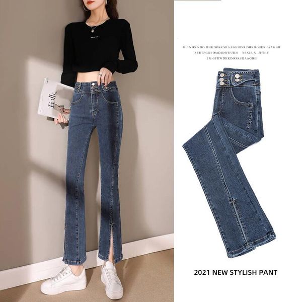 women's jeans autumn solid women y2k high waist split denim flare pants female skinny elastic hip hop trousers casual wear clothes p293, Blue
women's jeans autumn solid women y2k high waist split denim flare pants female skinny elastic hip hop trousers casual wear clothes p293, Blue