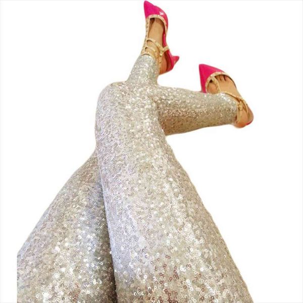 gold sequined trousers full womens leggings sequin pants anti emptied slim was thin pencil, Black
gold sequined trousers full womens leggings sequin pants anti emptied slim was thin pencil, Black
