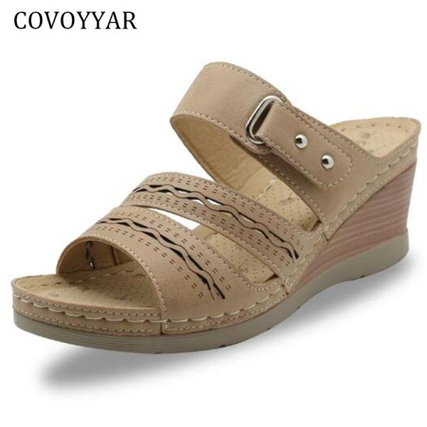 slippers covoyyar geometric wedge woman summer rome shoes women slip-on slides high heel platform lady beach casual wsl148, Black
slippers covoyyar geometric wedge woman summer rome shoes women slip-on slides high heel platform lady beach casual wsl148, Black