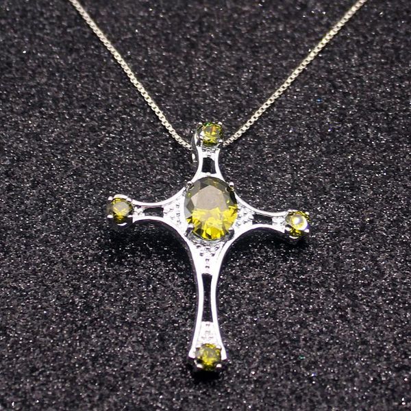 pendant necklaces hermosa elegant cross holy green peridot silver color for women charms chain necklace 20 inch
pendant necklaces hermosa elegant cross holy green peridot silver color for women charms chain necklace 20 inch