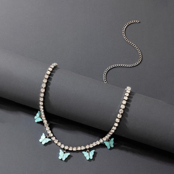 chains pretty butterfly tassel necklace for women luxury rhinestone silver color adjustable choker girls jewelry wholesale 19365
chains pretty butterfly tassel necklace for women luxury rhinestone silver color adjustable choker girls jewelry wholesale 19365