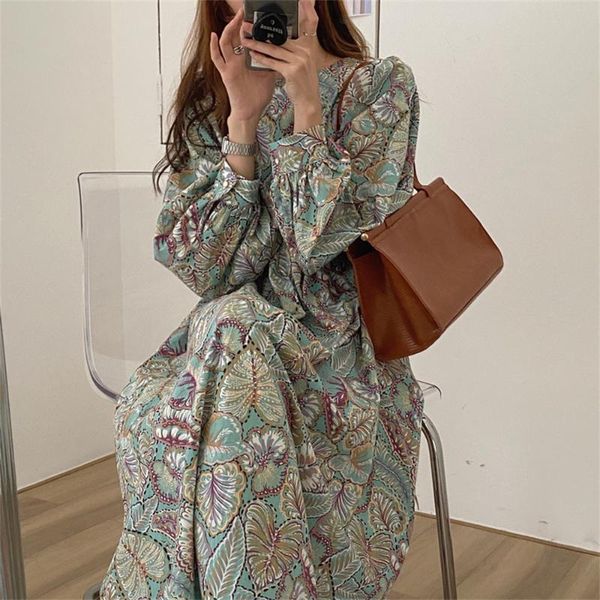 casual dresses alien kitty retro chiffon maxi dress mujer loose a-line florals sweet printing 2021 ol full sleeves prom chic vestidos, Black;gray
casual dresses alien kitty retro chiffon maxi dress mujer loose a-line florals sweet printing 2021 ol full sleeves prom chic vestidos, Black;gray
