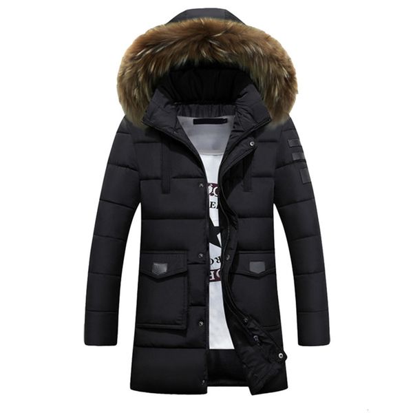 men's down & parkas mens long padded jacket winter thick warm hooded puffer coat real fur collar parka homme 3xl 4xl plus size chaqueta, Black
men's down & parkas mens long padded jacket winter thick warm hooded puffer coat real fur collar parka homme 3xl 4xl plus size chaqueta, Black