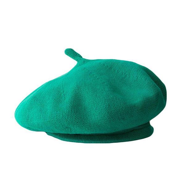berets summer thin knitted beret women's tide wild blue-green breathable fashionable painter hat spring and 2021, Blue;gray
berets summer thin knitted beret women's tide wild blue-green breathable fashionable painter hat spring and 2021, Blue;gray