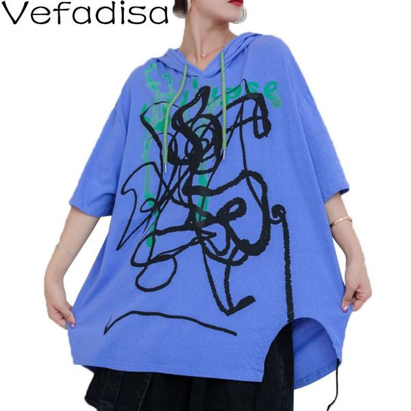 women's t-shirt vefadisa fashin graffiti print women 2021 summer hooded female plus size casual tees qyf5550, White
women's t-shirt vefadisa fashin graffiti print women 2021 summer hooded female plus size casual tees qyf5550, White