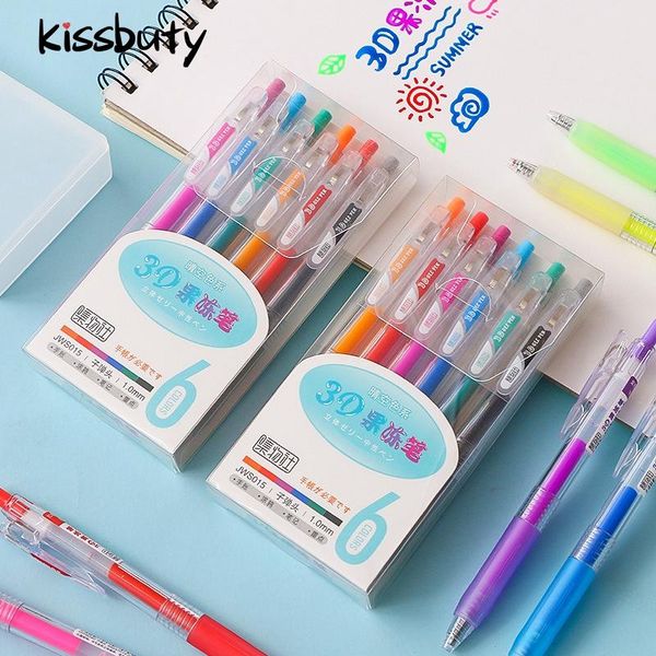 gel pens 6/12 color creative 3d jelly pen set cute diy painting diary colored hand account school supplies stationery
gel pens 6/12 color creative 3d jelly pen set cute diy painting diary colored hand account school supplies stationery