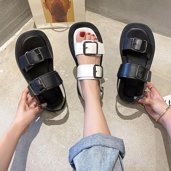 buckle female sandal black shoes for women muffins shoe 2021 summer girls beige comfort strap low flat pu casual basic fretw sandals
buckle female sandal black shoes for women muffins shoe 2021 summer girls beige comfort strap low flat pu casual basic fretw sandals